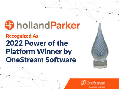 HollandParker Named 2022 Power of the Platform Winner by OneStream 2