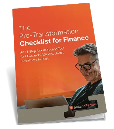 Pre-Transformation Checklist for Finance eBook cover