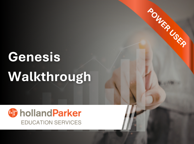 Genesis Walk OneStream Genesis Walkthru (2 hr) | Holland Parker