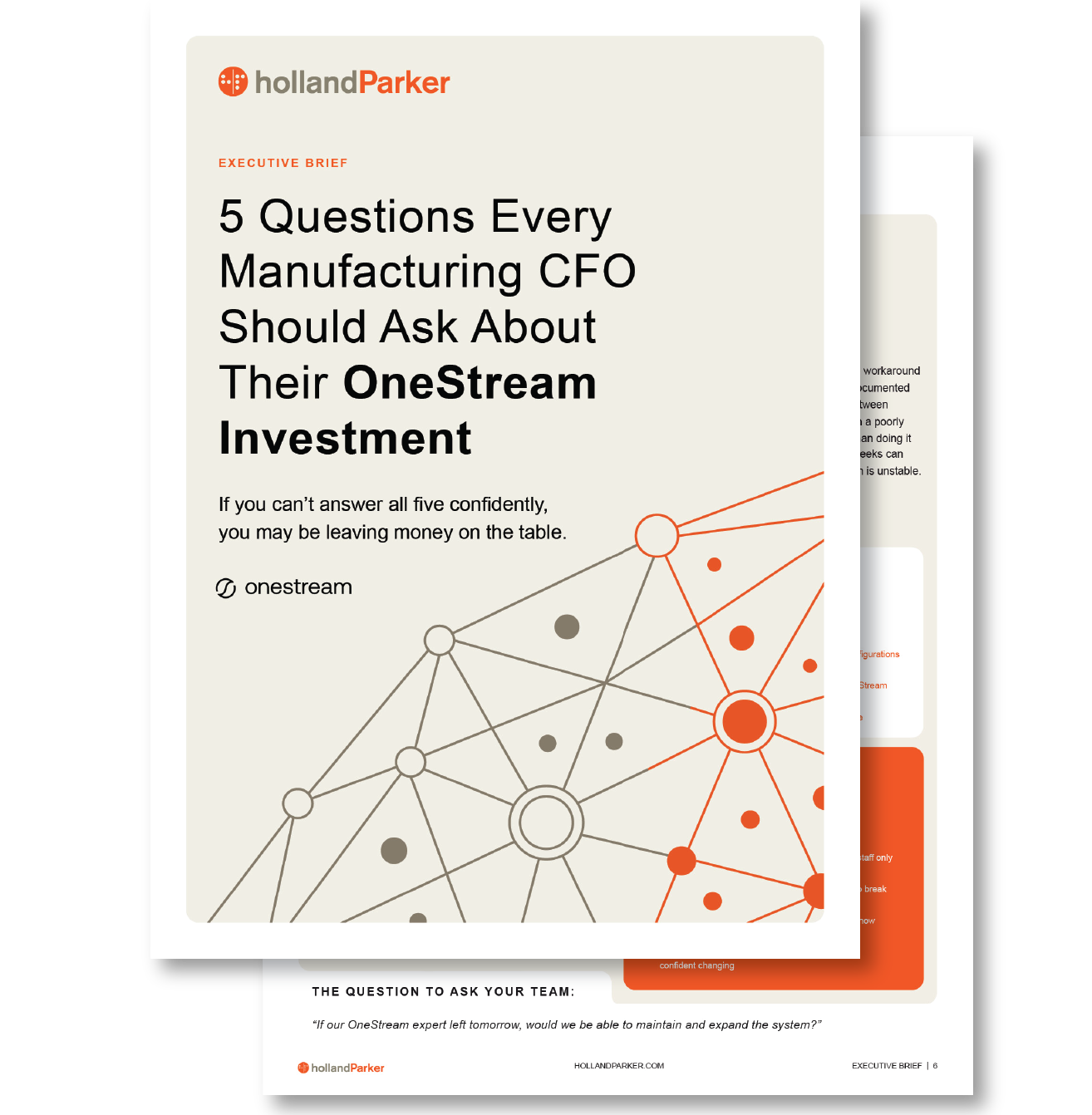 OneStream Manufacturing - Executive Brief 2