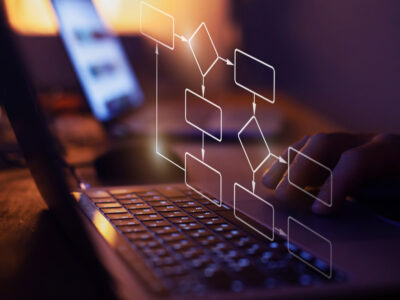 business process concept flow chart illustration